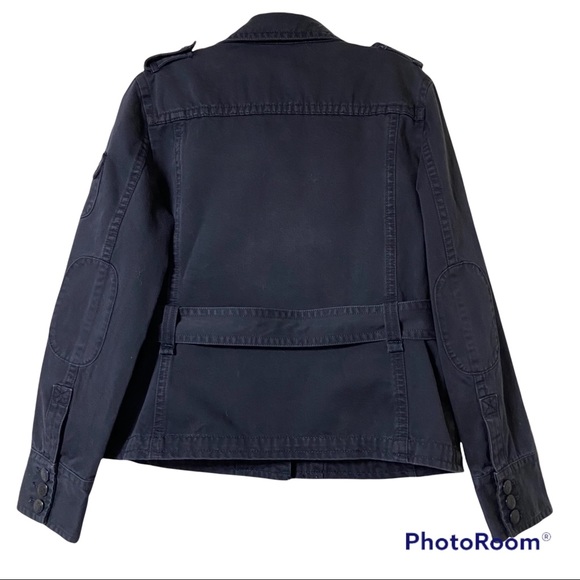 J Crew Belted Cotton Jacket Size M - Picture 2 of 8